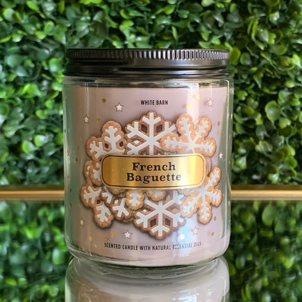 French Baguette Single Wick Scented Candle | NEW |White Barn | Bath & Body Works